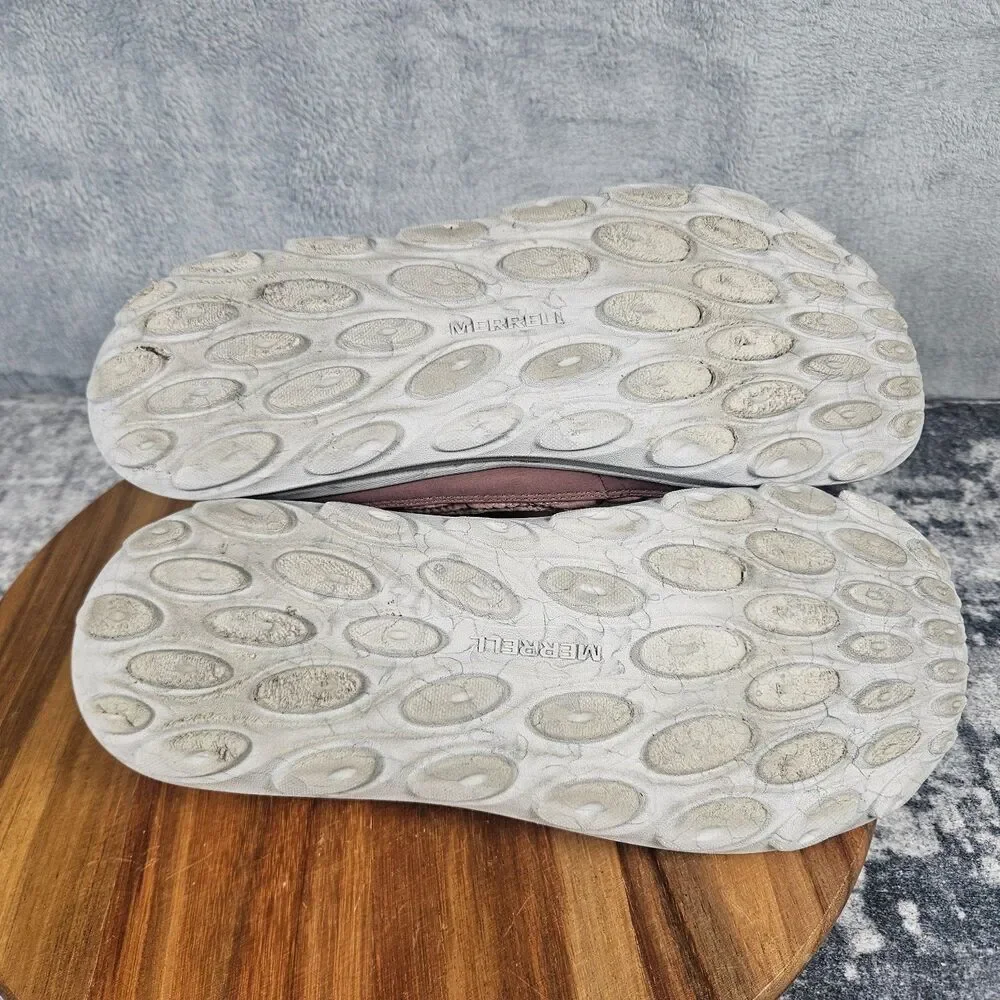 Merrell Hut Moc 2 Slippers Women 10 Pink Burlwood Avocado Quilted Slip On Shoes